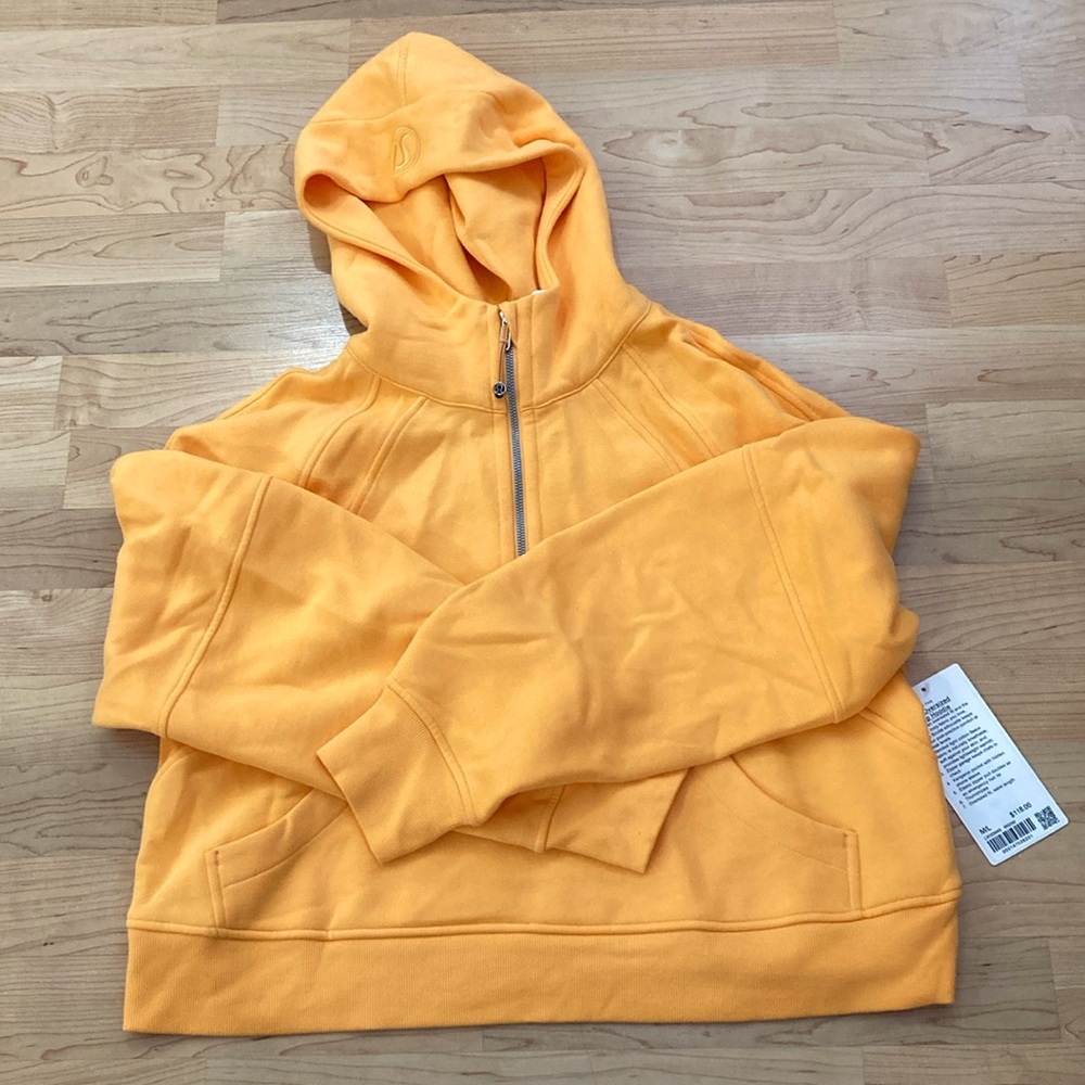 Scuba oversized half zip hoodie